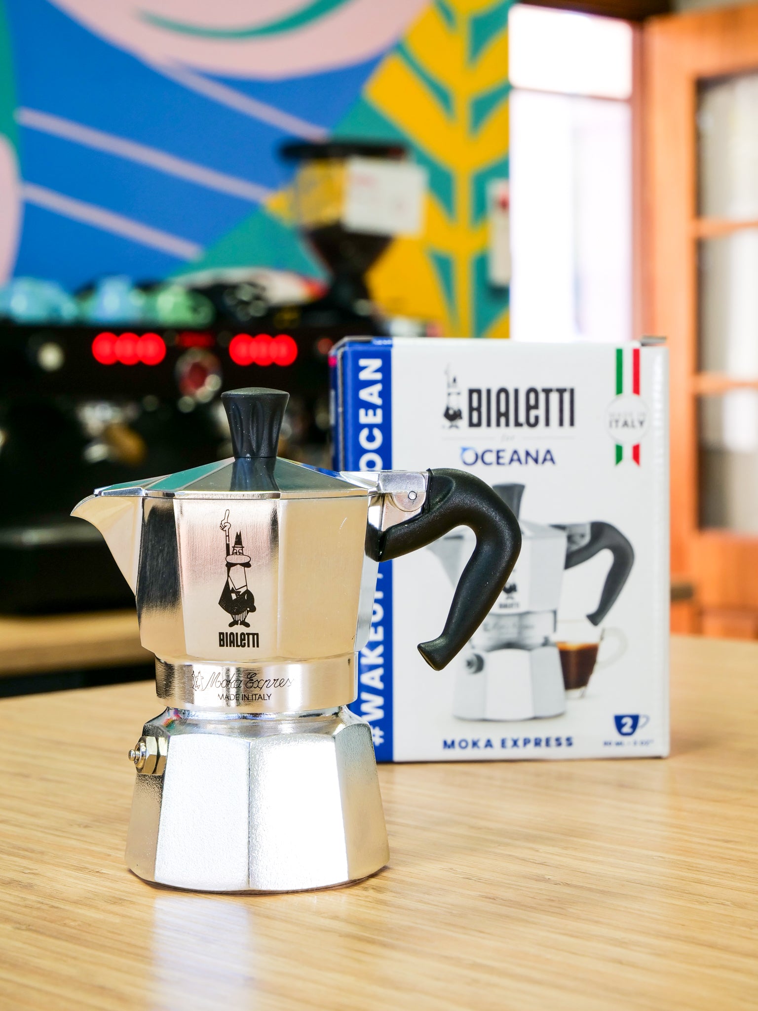 Bialetti Moka Express Oceana Espresso Maker, 2 Cups